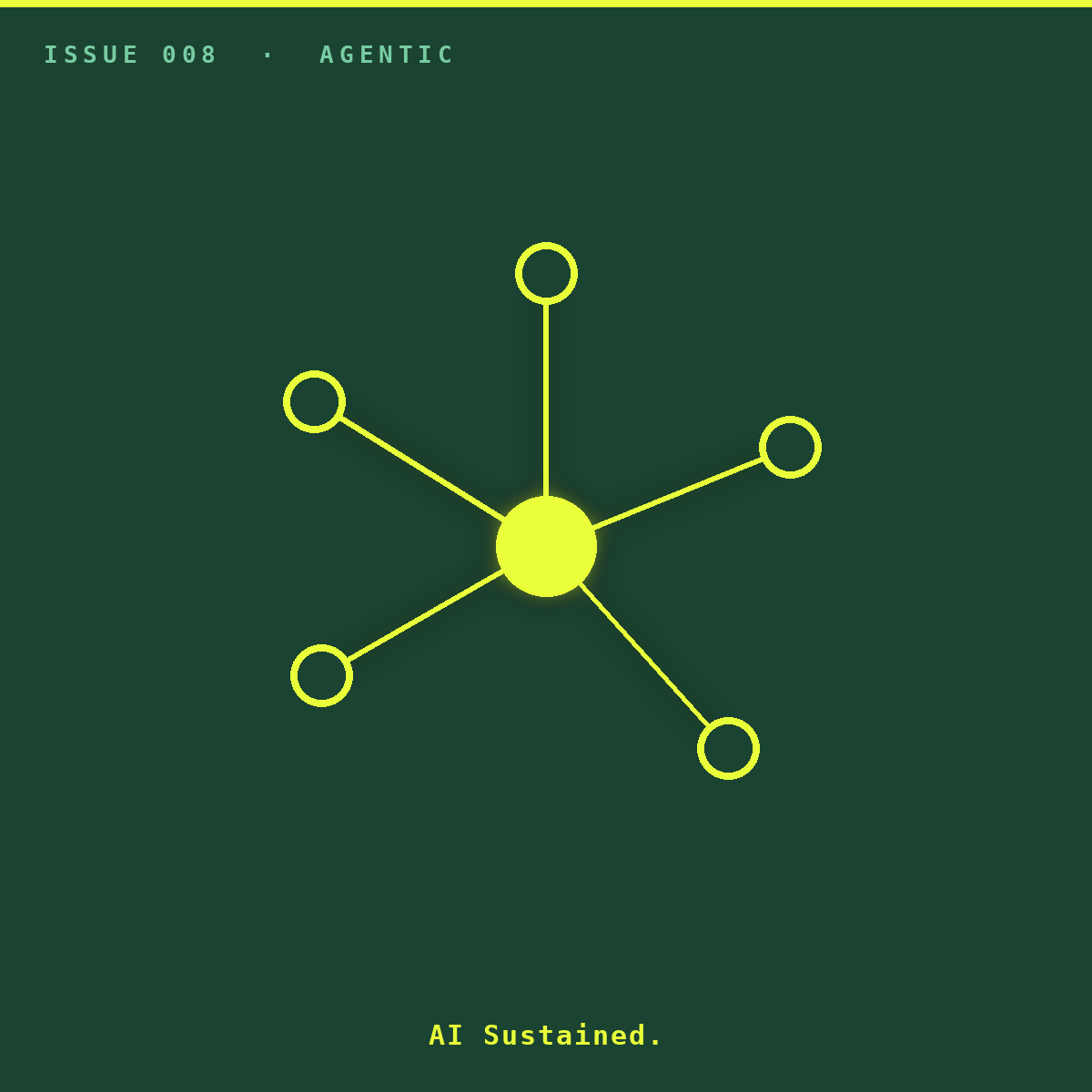 The Renaissance of the Delivery Squad. Cover image — an acid agent network, one hub linked to five nodes.