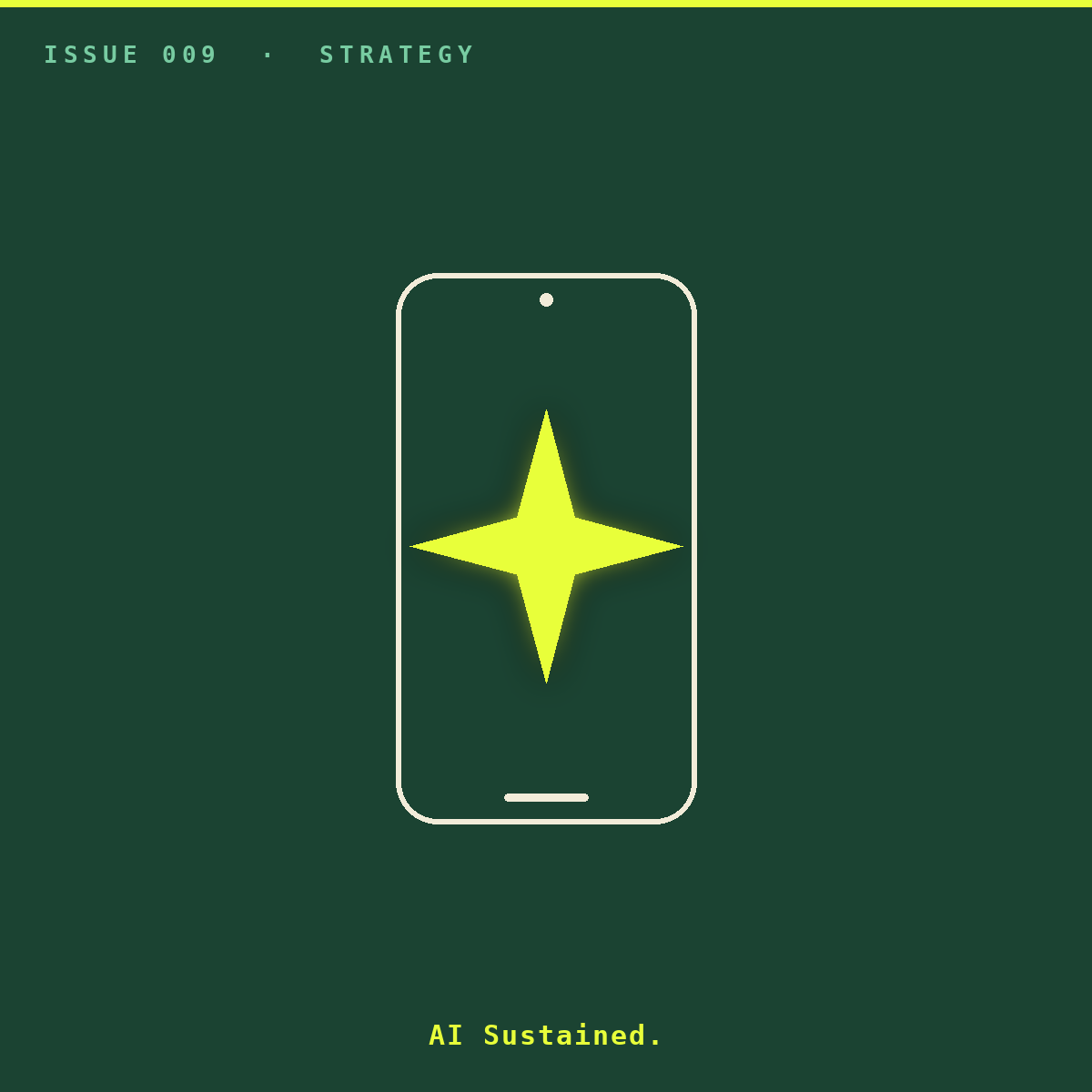 Siri, but make it Gemini. Cover image — a phone outline with an acid Gemini spark on screen.